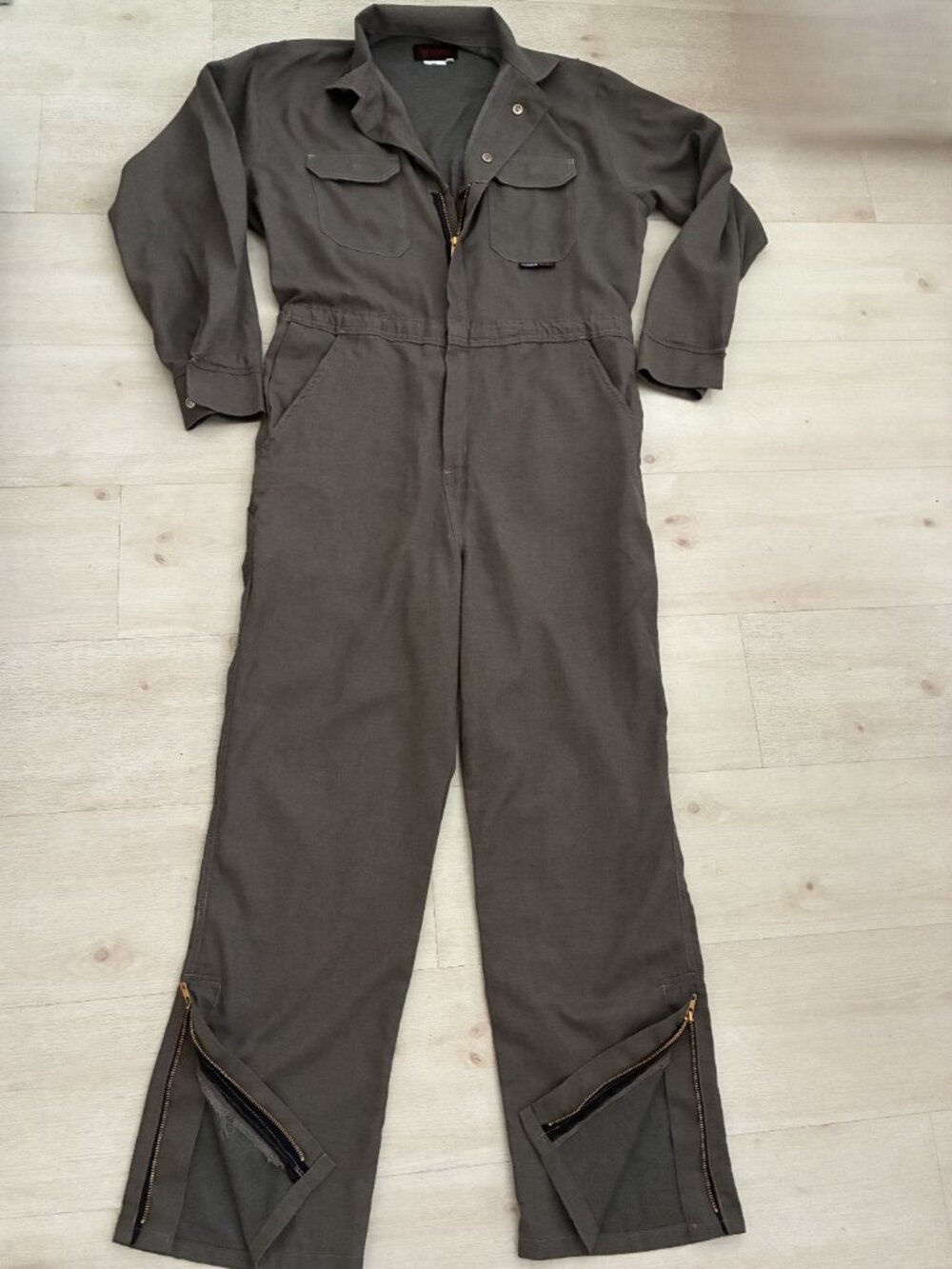 DRIFIRE FR Flame Resistant Coveralls Sage Green Grey Flight Suit Jumpsuit MD